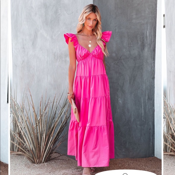 Vici Dresses & Skirts - VICI CAPRICE TIERED RUFFLE MAXI DRESS